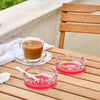 Crystalia Glass Ashtrays for Cigarettes